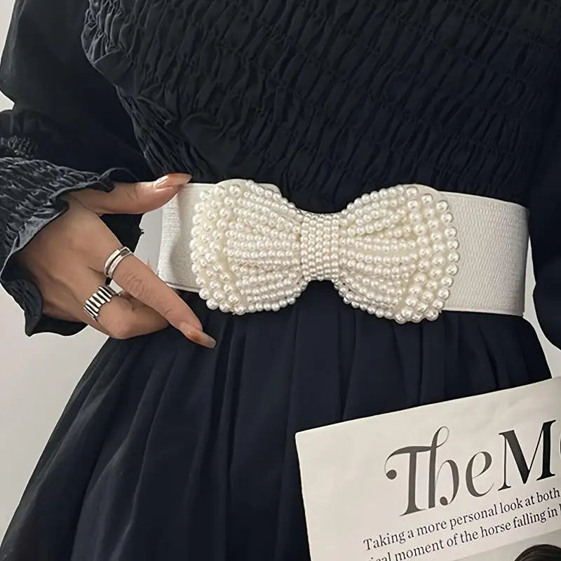 Elowen Pearl Bow Belt