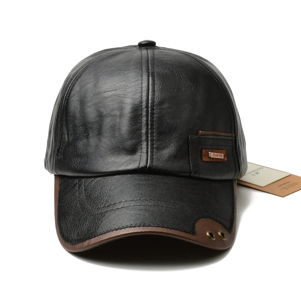 Marlow Leather Cap