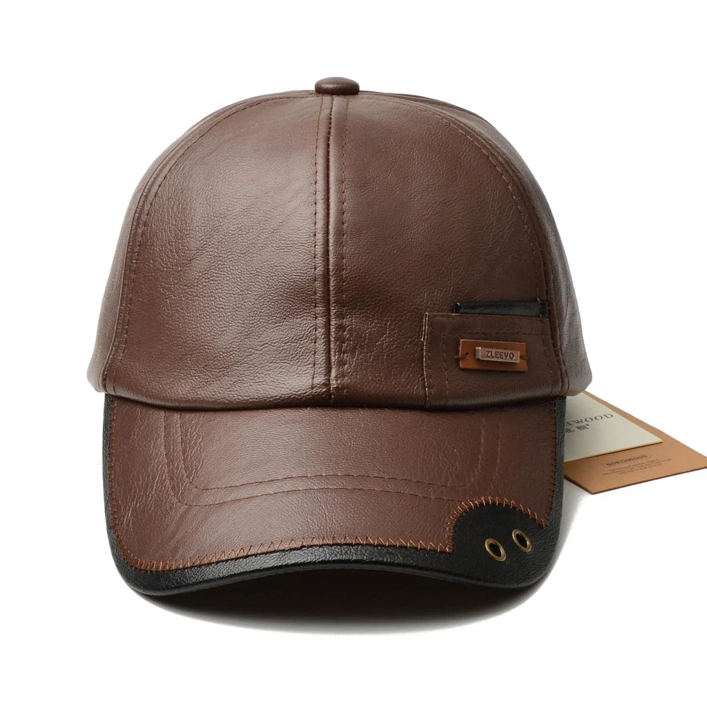 Marlow Leather Cap